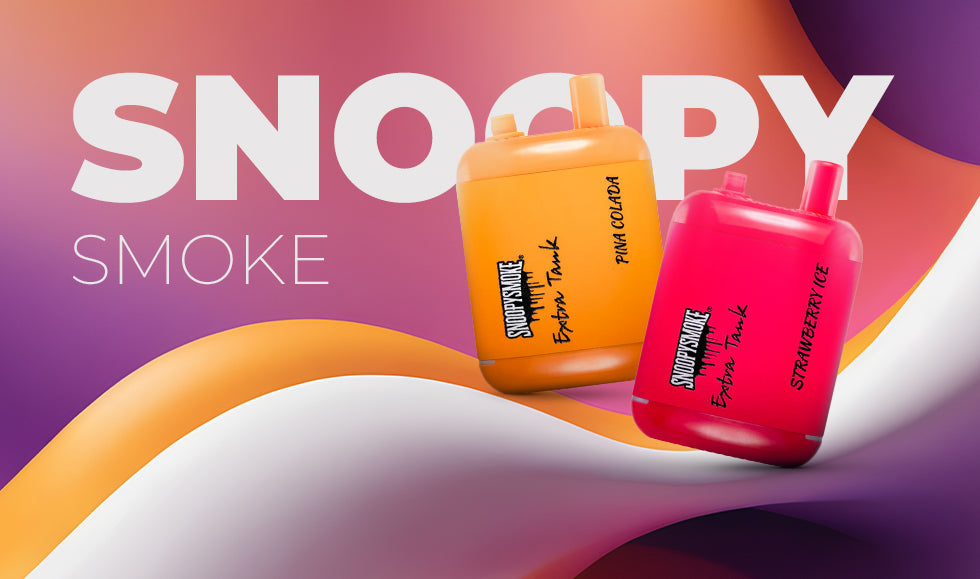 Snoopy Smoke Extra Tank Vape: Dual-Tank 36ml, 15,000 Puffs Snoopy Smoke Extra Tank Vape: Dual-Tank 36ml, 15,000 Puffs