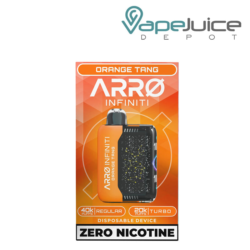 Orange Tang ARRO Infiniti 40K ZERO Nicotine Disposable - Vape Juice Depot