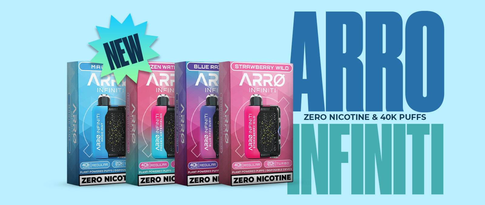 ARRO Infiniti 40K ZERO Nicotine Disposable