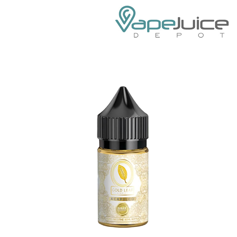 A 30ml bottle of Acapulco Salt Gold Leaf - Vape Juice Depot