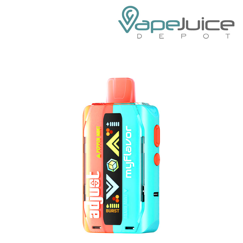 Mixed Mint Adjust MyFlavor 40K Disposable Vape with smart screen display and control buttons - Vape Juice Depot