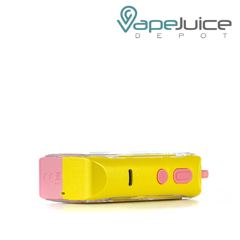 Bottom Side of Adjust MyFlavor 40K Disposable Vape with control buttons and charge port- Vape Juice Depot
