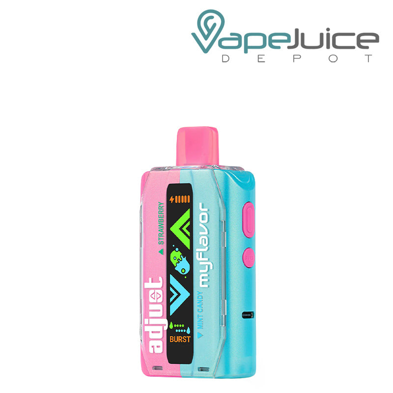 Mint Candy Adjust MyFlavor 40K Disposable Vape with smart screen display and control buttons - Vape Juice Depot