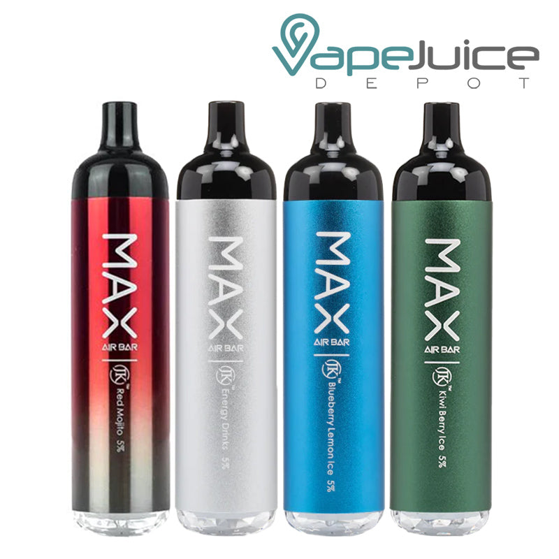 Four flavors of Air Bar MAX Disposable - Vape Juice Depot