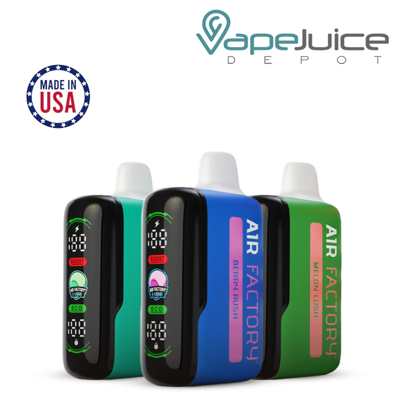 Three Flavors of Air Factory 20K Disposable - Vape Juice Depot