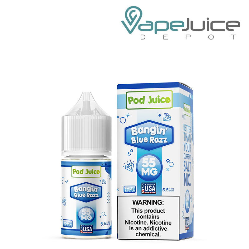 Bangin Blue Razz Pod Juice TFN Salt $11.98 Bangin Blue Razz Pod Juice TFN Salt $11.98