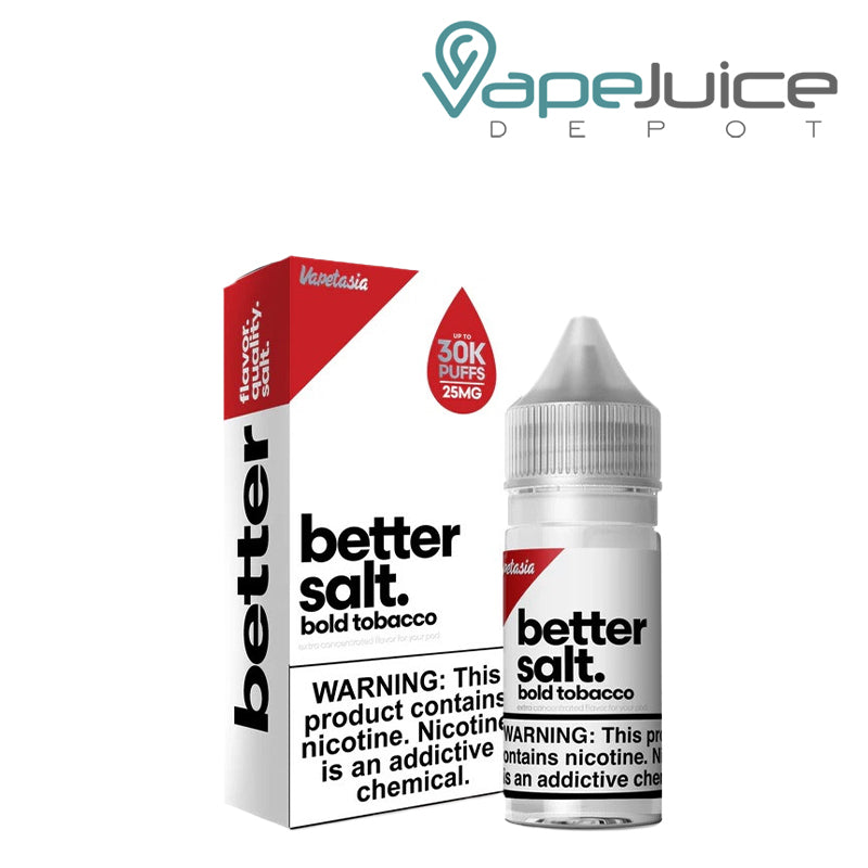 vape juice with bold flavors Bold Tobacco Vapetasia Better Salt $9.98