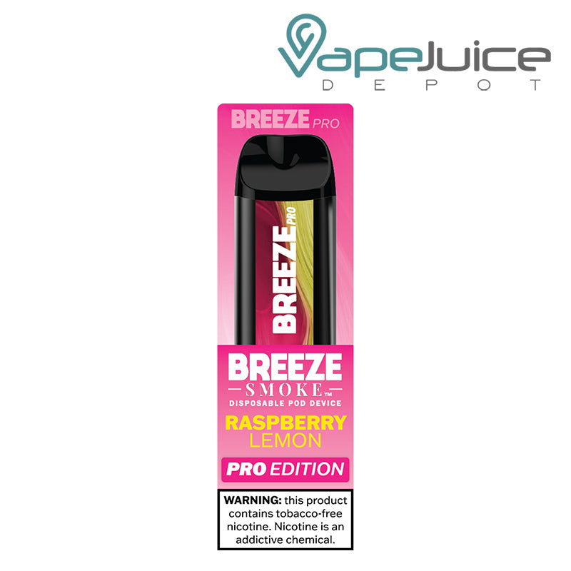 A box of Breeze Pro TFN Disposable with a warning sign - Vape Juice Depot