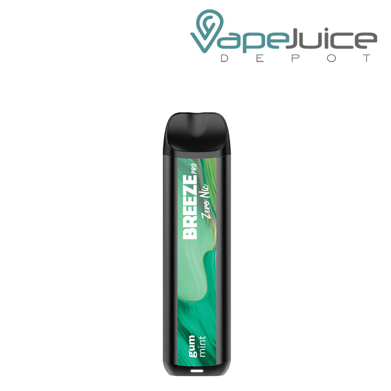 Gum Mint Breeze Pro ZERO Nicotine Disposable - Vape Juice Depot
