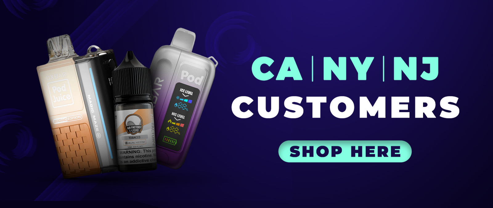 CA | NY | NJ Customers
