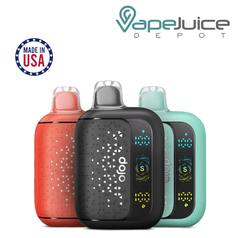 Three flavors of Dojo Sphere S 40K Disposable - Vape Juice Depot