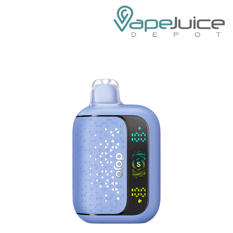 A Blue Razz Ice Dojo Sphere S disposable with a LED screen - Vape Juice Depot