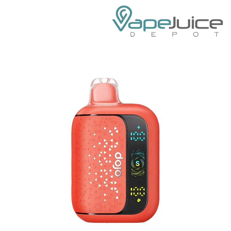 A Strawberry Ice Dojo Sphere S disposable with a LED screen - Vape Juice Depot