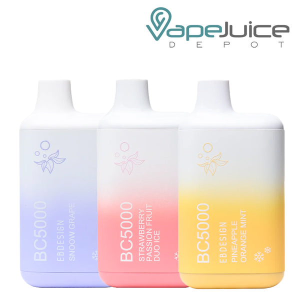 Three Flavors of EB Create BC5000 Frozen Edition Disposable - Vape Juice Depot
