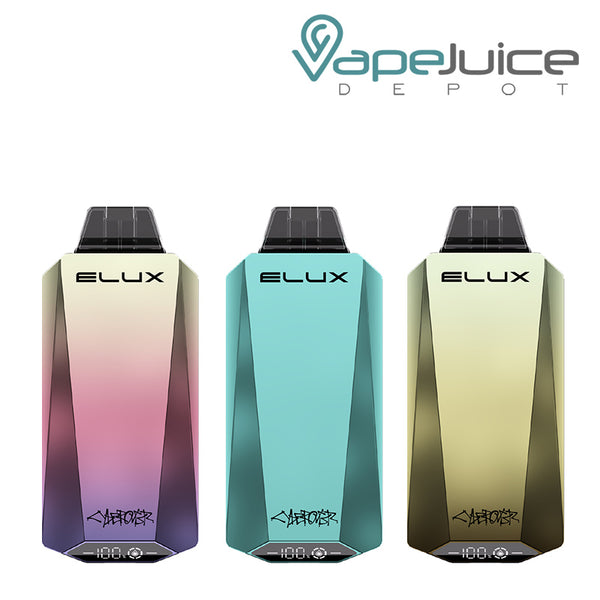 Three Flavors of Elux Cyberover 18K Disposable - Vape Juice Depot