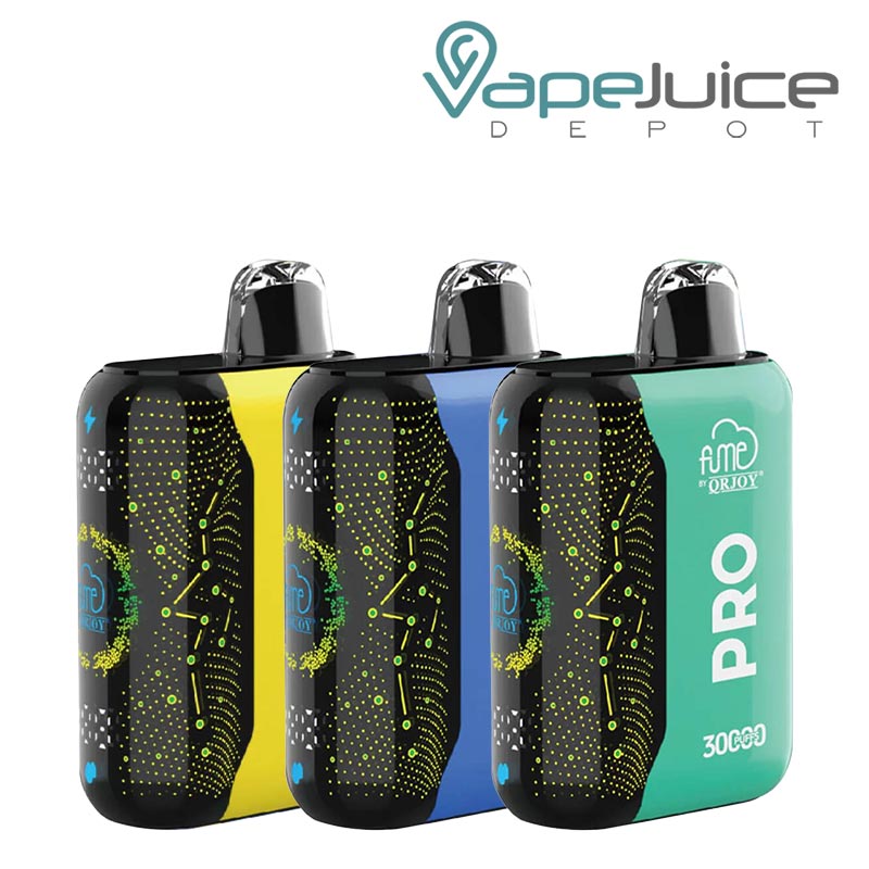Three Flavors of Fume Pro 30K Disposable with Ultra HD - Vape Juice Depot