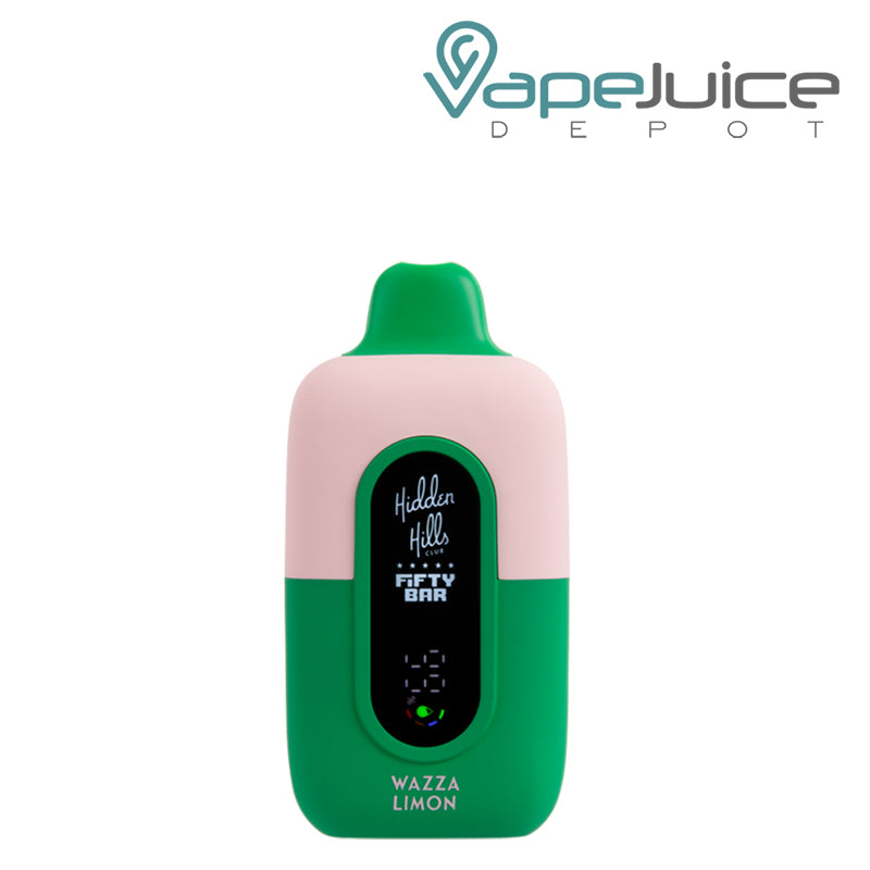 Wazza Limon Fifty Bar 20K Hidden Hills Disposable with Digital Screen - Vape Juice Depot