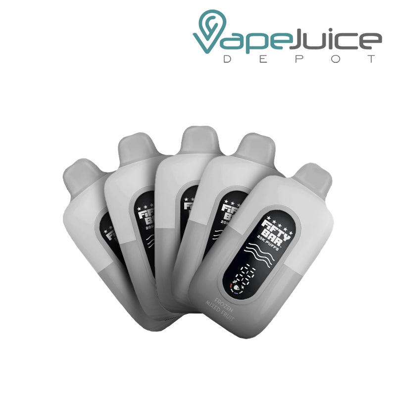 Fifty Bar V2 20k 20mg 5 Pack Bundle Frozen Mixed Fruit - Vape Juice Depot