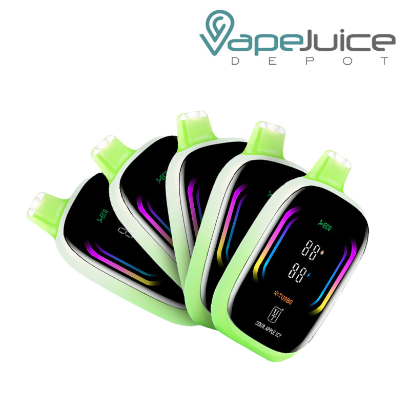 Float UT Mello Pro 50K 5 Pack Bundle Sour Apple Icy - Vape Juice Depot