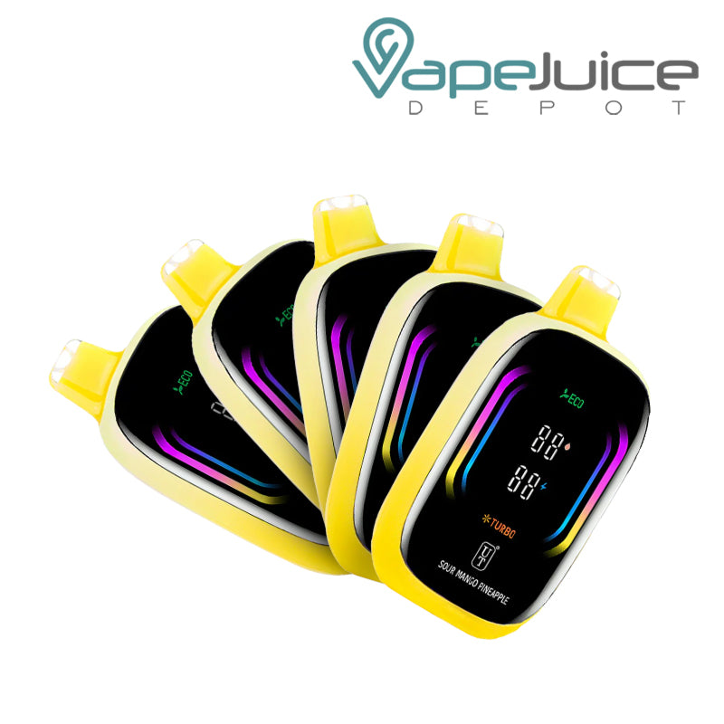 Float UT Mello Pro 50K 5 Pack Bundle Sour Mango Pineapple - Vape Juice Depot