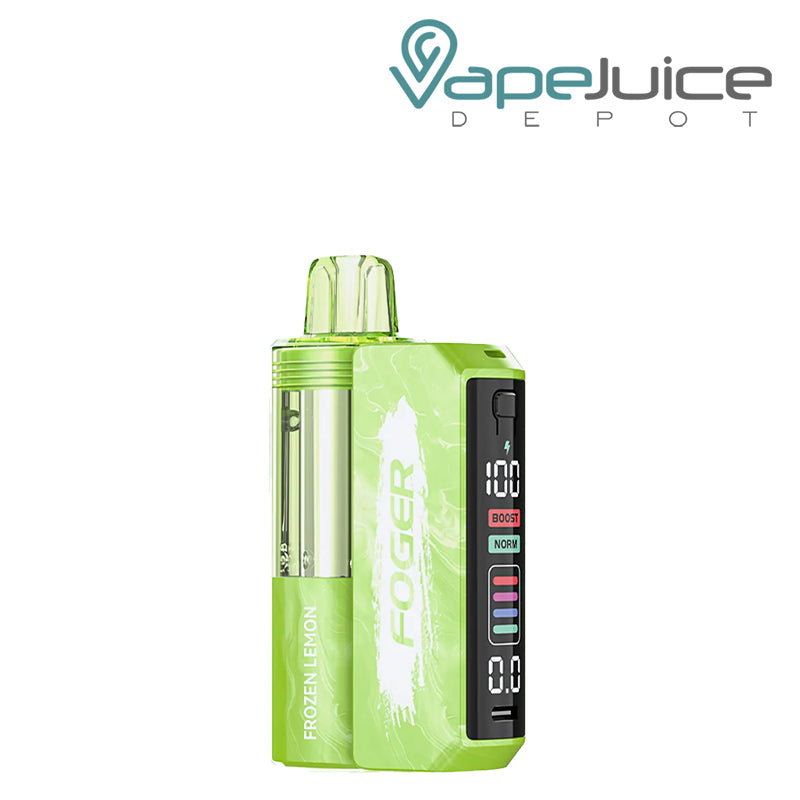 Frozen Lemon Foger Switch Pro Disposable Vape Kit with smart screen display - Vape Juice Depot