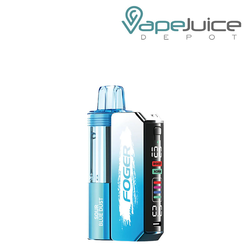 Sour Blue Dust Foger Switch Pro Disposable Vape Kit with smart screen display - Vape Juice Depot