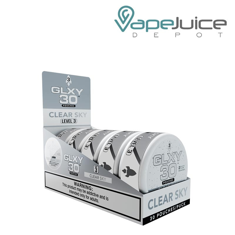 5 Can Pack of GLXY Nicotine Pouches Clear Sky - Vape Juice Depot