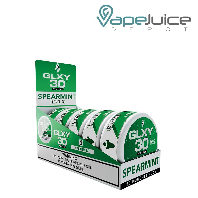 5 Can Pack of GLXY Nicotine Pouches Spearmint - Vape Juice Depot