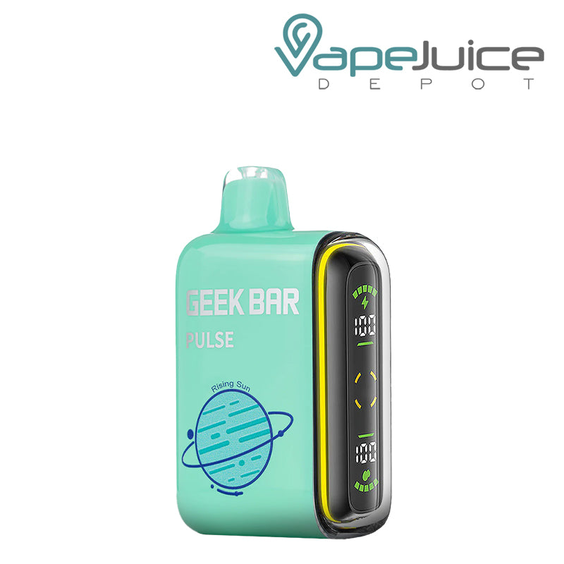 Rising Sun Geek Bar Pulse 15000 Disposable with a display screen on the side - Vape Juice Depot