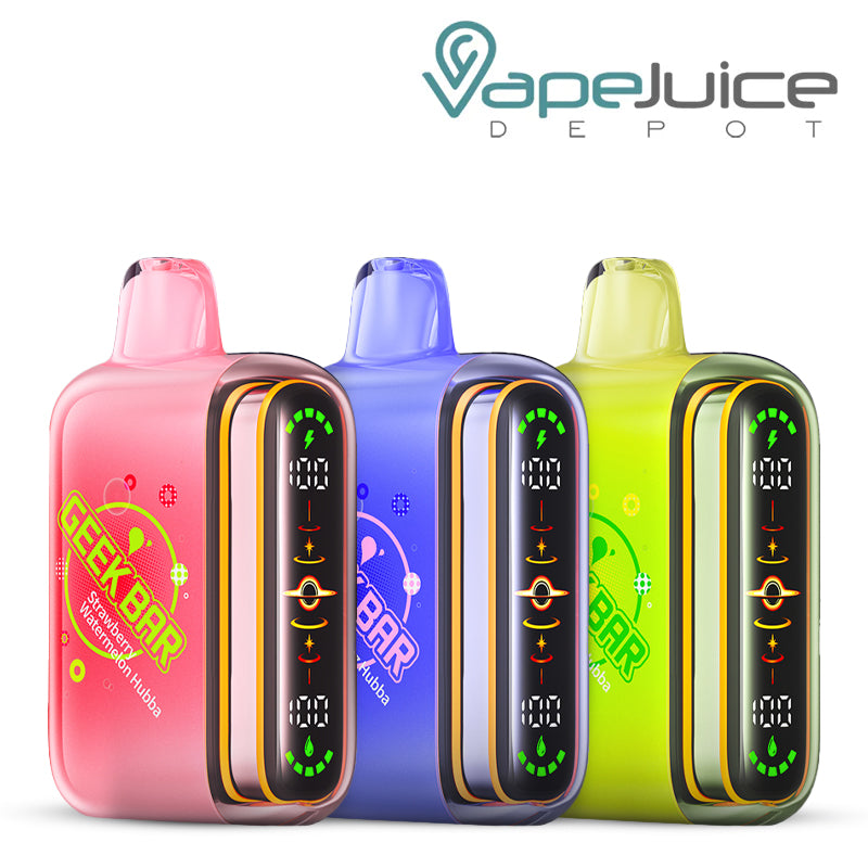 Three Flavors of Geek Bar Pulse 2 25K Disposable - Vape Juice Depot