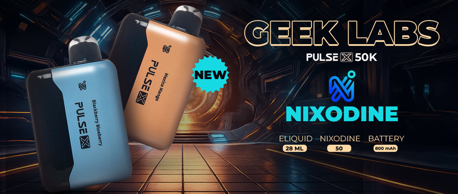 Geek Labs Pulse X 50K Nixodine Disposable