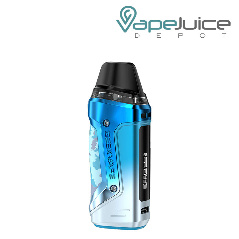Ocean Blue GeekVape AN2 Pod System Kit with display screen on the side - Vape Juice Depot