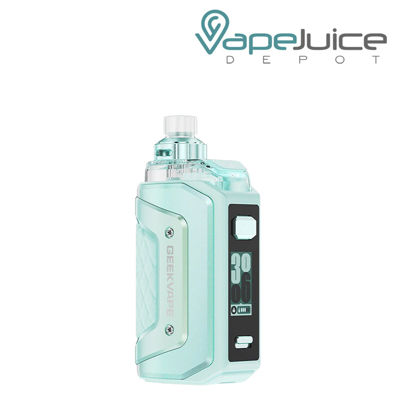 Frost Mint GeekVape Aegis Hero 5 Pod Kit with firing button and display screen - Vape Juice Depot