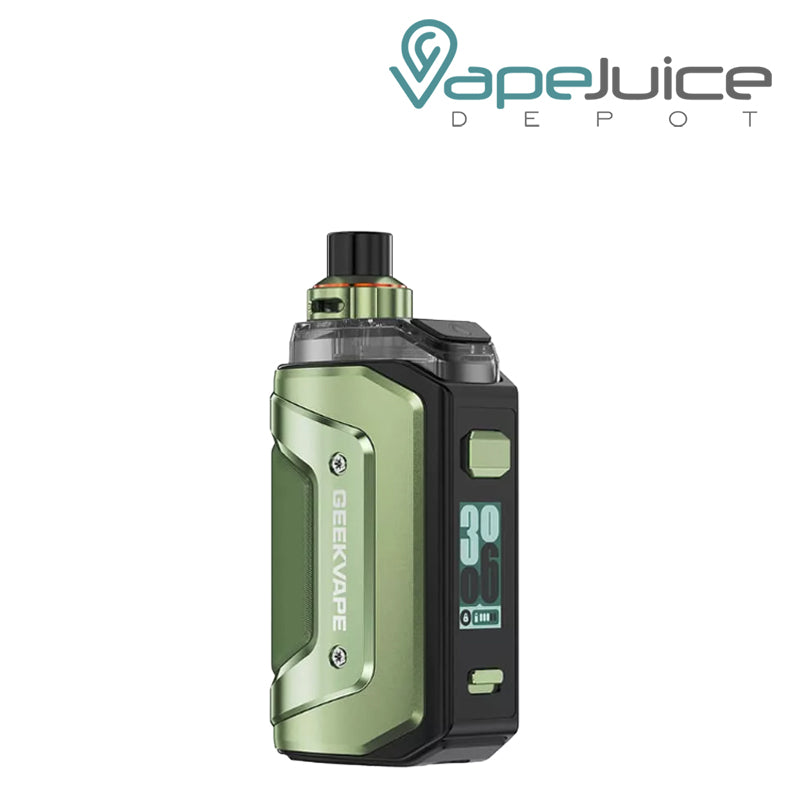 Racing Green GeekVape Aegis Hero 5 Pod Kit with firing button and display screen - Vape Juice Depot
