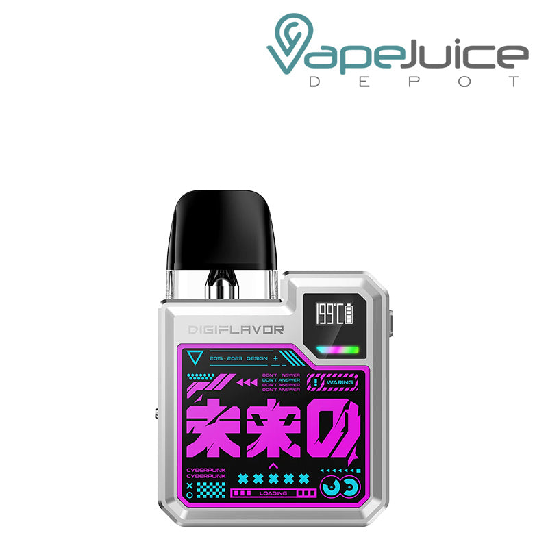 Future Silver GeekVape Digi Q Pod Kit with HD OLED Display RGB Light - Vape Juice Depot