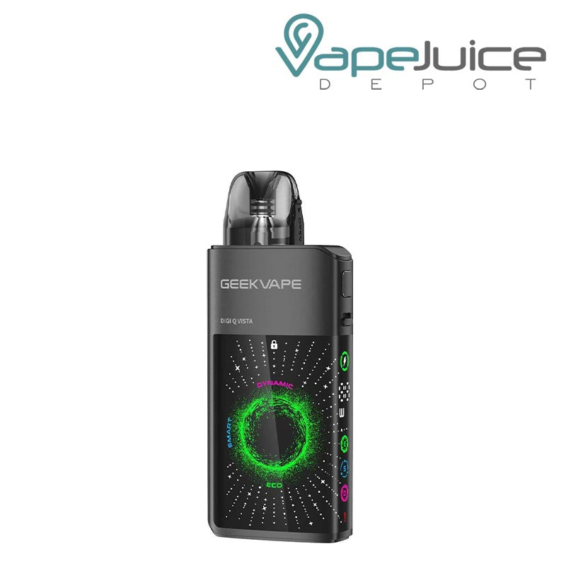 Black GeekVape Digi Q Vista Pod Kit with display screen - Vape Juice Depot