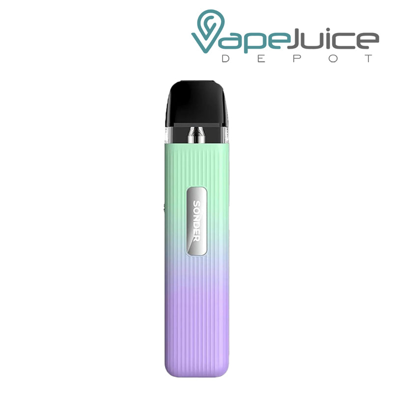 Green Purple GeekVape Sonder Q Pod Kit with a side button - Vape Juice Depot