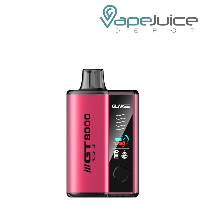 Peach Ice Glamee GT8000 Disposable with LED Screen - Vape Juice Depot