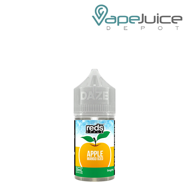 A 30ml bottle of ICED Mango REDS Salt by 7 DAZE - Vape Juice Depot