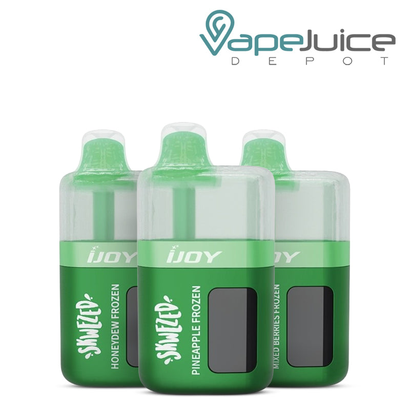Three Flavors of iJoy XP50000 SKWEZED Edition Disposable - Vape Juice Depot