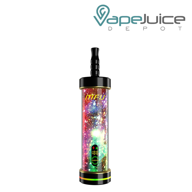 A MFU Shisha X2 60000 Grape Mint Disposable with a LED screen - Vape Juice Depot