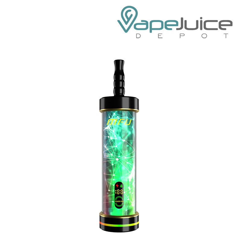 A MFU Shisha X2 60000 Gum Mint Disposable with a LED screen - Vape Juice Depot