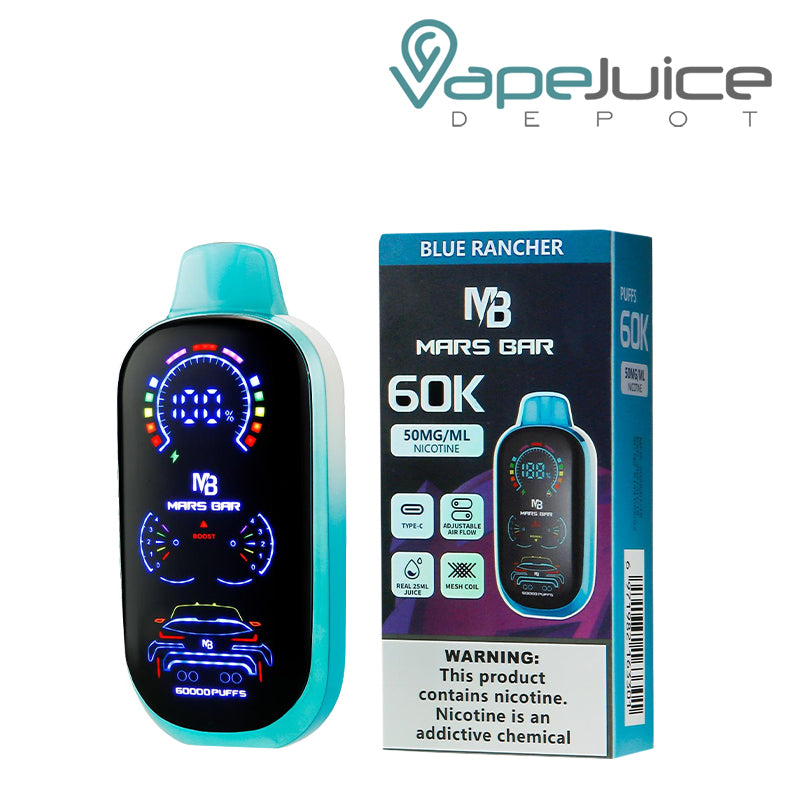 Blue Rancher Mars Bar 60K Disposable with Digital Screen - Vape Juice Depot