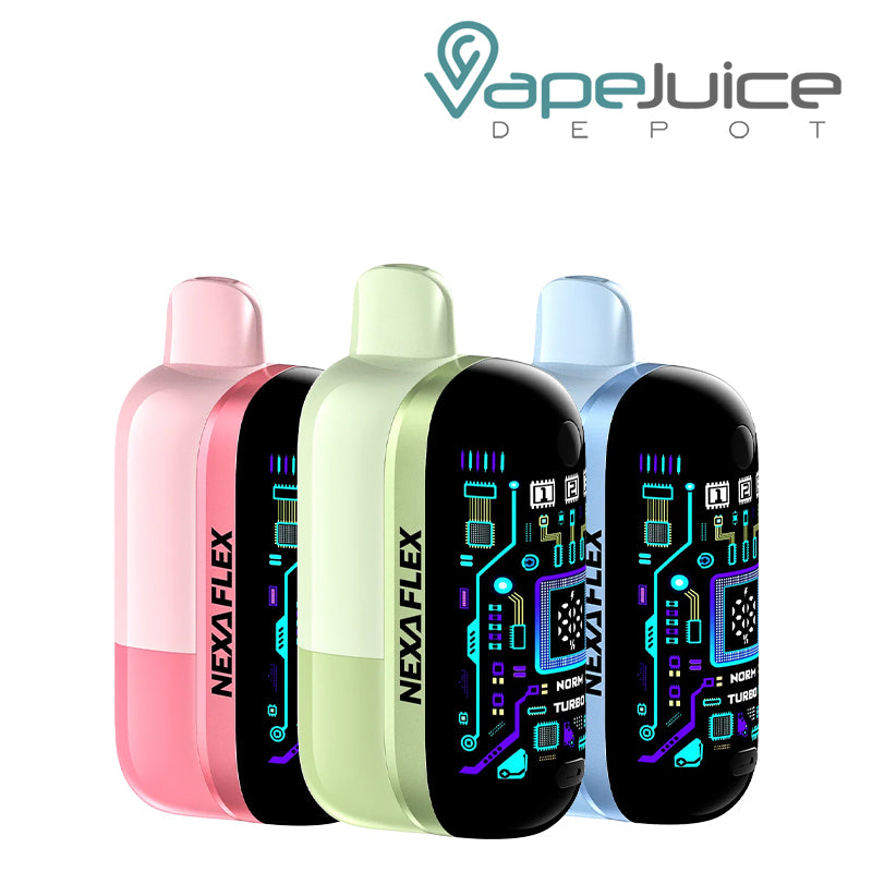 Three colors of Nexa Flex Ice Master 30K disposable kit – Vape Juice Depot