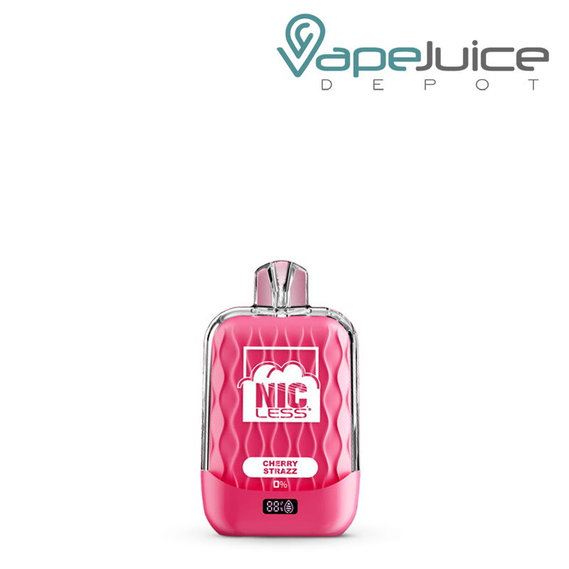 A Cherry Strazz Nic Less NC15000 ZERO Nicotine Disposable - Vape Juice Depot