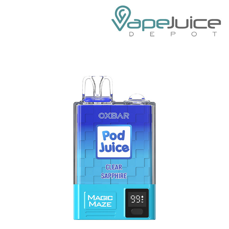 Clear Sapphire OXBAR Magic Maze Pro 10000 Disposable with Led Display Screen - Vape Juice Depot