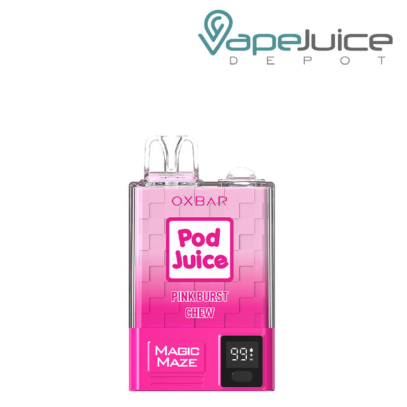 Pink Burst Chew OXBAR Magic Maze Pro 10000 Disposable with Led Display Screen - Vape Juice Depot