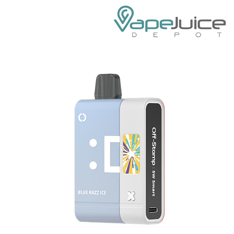 Blue Razz Ice Off Stamp SW16000 Disposable Kit with HD Screen - Vape Juice Depot