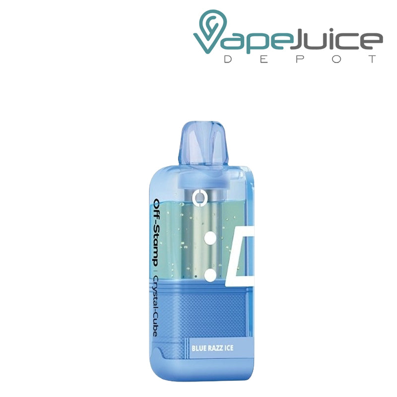 Blue Razz Ice Off Stamp X Cube Crystal 35000 Disposable Pod - Vape Juice Depot