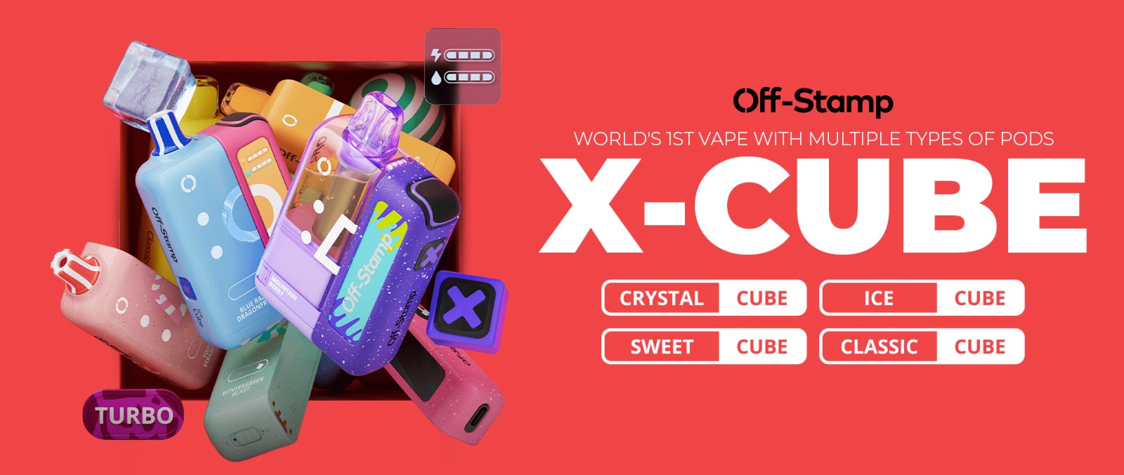 Off Stamp X Cube Crystal 35K Disposable Pod